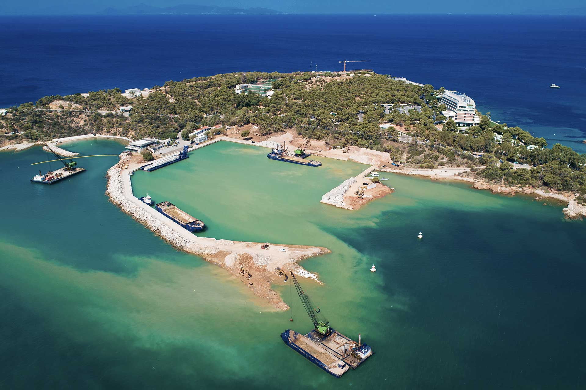 Spanopoulos Group - Marina under construction from above