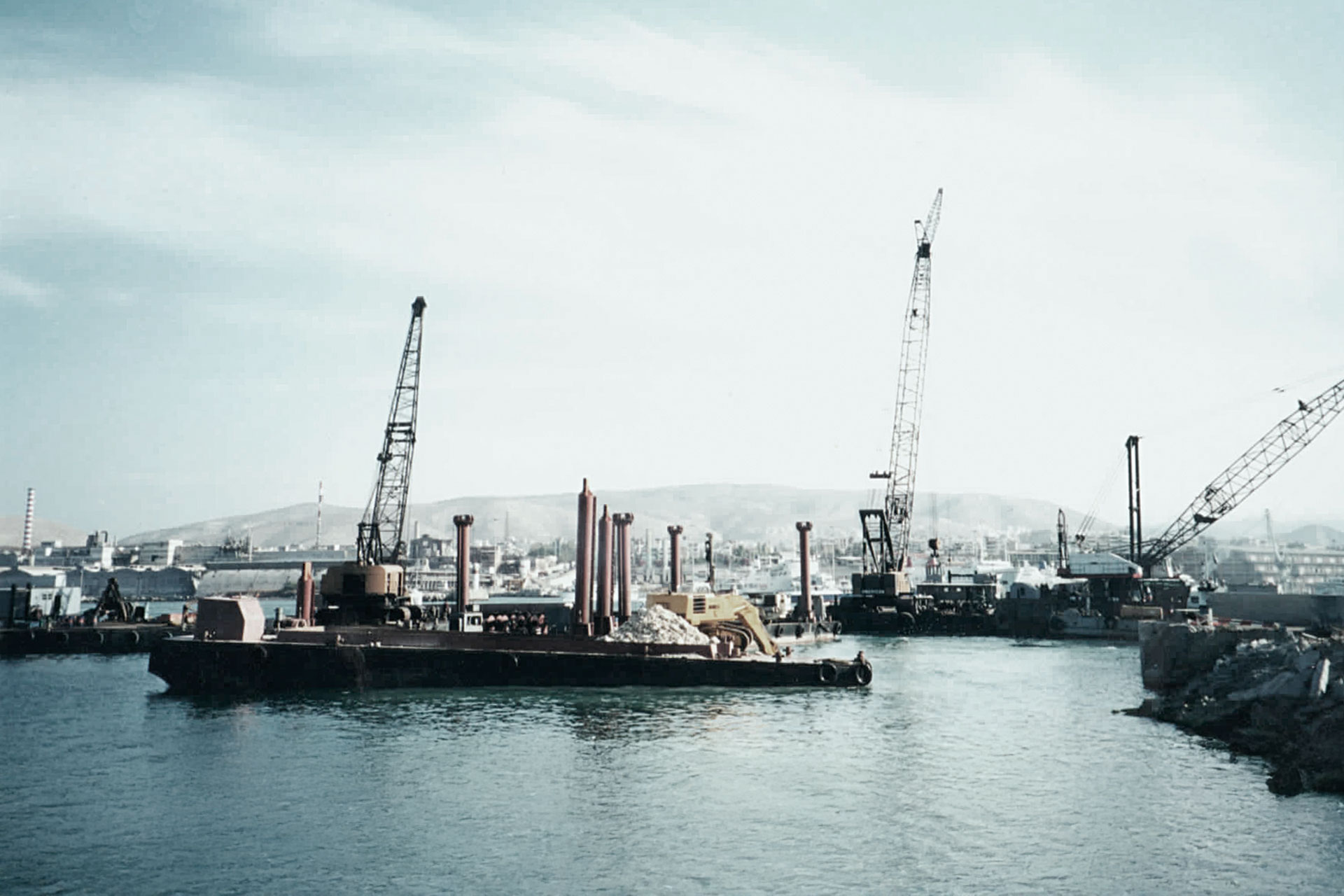 Spanopoulos Group - About us - Our History / Old photograph from the early years of Spanopoulos shipyards